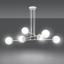 EPIKASA Suspension Ognis, Blanc, Acier, 90x100x75 cm