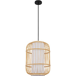 ICONIK INTERIOR Lustre Design Boho Bali en bambou Bois naturel