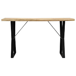 Maison Chic Table de salle à manger,Table à dîner 140x80x76 cm Bois de manguier massif -GKD60211