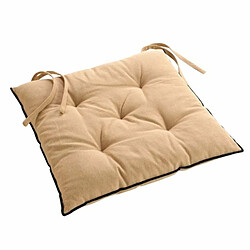 Paris Prix Galette de Chaise Mistraline 40x40cm Beige