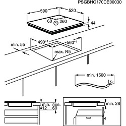 Acheter Plaque à Induction Aeg IKB64341FB 59 cm 7400 W