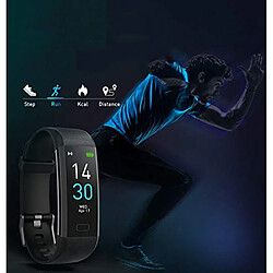 Avis INF Bracelet d'activité S5 avec fréquence cardiaque, moniteur de sommeil, podomètre Black