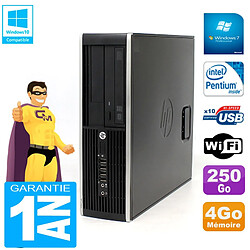 PC HP Compaq Pro 6200 SFF Intel G840 RAM 4Go 250 Go Graveur DVD Wifi W7 - Occasion