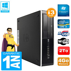 PC HP Compaq Pro 6300 SFF I3-2120 RAM 4Go Disque 2To Graveur DVD Wifi W7 - Occasion