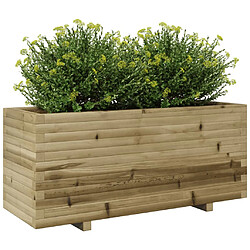 Avis vidaXL Jardinière 110x40x49,5 cm bois de pin imprégné