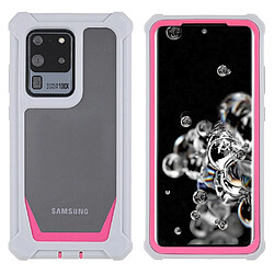 Coque en TPU + acrylique détachable 2-en-1 gris/rose pour votre Samsung Galaxy S20 Ultra