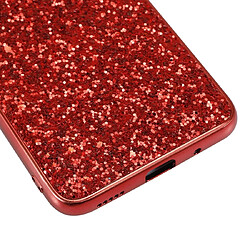 Avis Wewoo Coque TPU Antichoc Poudre Glitter pour Huawei Honor View 20 Rouge