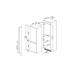 Avis Smeg Réfrigérateur congélateur encastrable C41721F Combiné niche 178 cm froid brassé 268 L