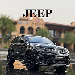 Universal Véhicule en alliage 1: 32 Jeep-SRT Grand Cherokee Classic, amortisseur de direction, son et jouet léger.(blanche)