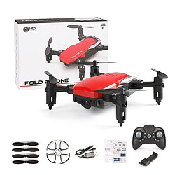 Wewoo LF606 Wifi FPV MinRC pliable avec quadricoptère avec caméra 0.3MP et télécommande, une batterie, prise en charge d'une touche au décollage / atterrissage, retour d'une clé, mode sans tête, mode de maintien de l'altitude (Rouge) pas cher