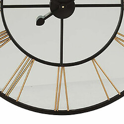 Avis Mes Horloge ronde chiffres romains 70 cm en fer doré et verre