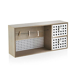 GEESE HOME 7057-Mini Étagère murale en bois avec tiroirs