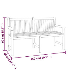 vidaXL Ensemble à manger de jardin 5pcs Bois de teck massif pas cher