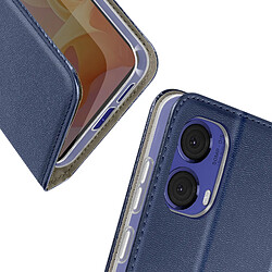 Avizar Étui pour Motorola Moto G85 Clapet Porte-carte Magnétique Bleu Nuit pas cher