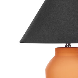 Acheter Beliani Lampe à poser en céramique orange RODEIRO