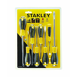 STANLEY Jeu de 8 tournevis Essential