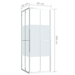 vidaXL Cabine de douche ESG 80x80x180 cm pas cher