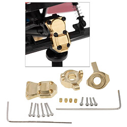 Acheter Laiton Rotules de Direction avant ou Arrière Essieu Diff Couverture CNC Usiné Mises À Niveau Partie Accessoires pour Axial SCX24 90081 1/24 RC sur