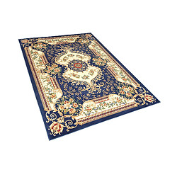 Beliani Tapis baroque bleu marine 140 x 200 cm GAZIANTEP