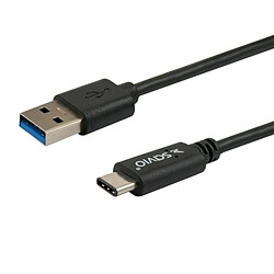 Savio CL-101 câble USB 1 m USB 3.2 Gen 1 (3.1 Gen 1) USB A USB C Noir