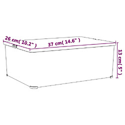 Maison Chic Ensemble de 6 Boîtes de rangement,Boîtes de stockage en plastique 10 L empilables -MN982596 pas cher