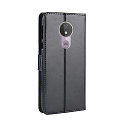 Avis Wewoo Housse Coque Etui en cuir à rabat horizontal pour Crazy Horse Texture pour Motorola Moto G7 Power (version américaine), avec support et emplacements pour cartes porte-monnaie (noir)