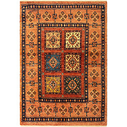 Vidal Tapis de laine 149x103 orange Kashkuli