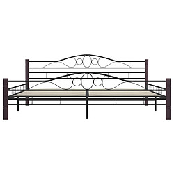 Acheter vidaXL Cadre de lit sans matelas noir métal 200x200 cm