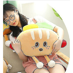 Avis Universal Mignon dessin animé peluche hamburger frites cuisses de poulet farcies nourriture popcorn pizza oreiller 30 * 30 cm