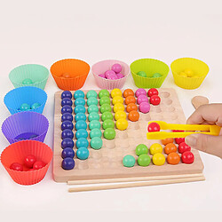 Acheter Universal Ensemble de jouets pour enfants Jouets en bois Entraînement main cerveau Clip perles Puzzle board Jeux mathématiques Bébé Early