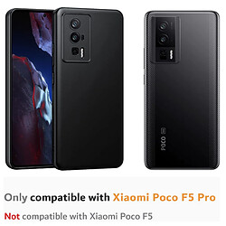 Acheter Htdmobiles Coque pour Xiaomi Poco F5 Pro 5G / Redmi K60 / K60 Pro - housse etui silicone gel fine + verre trempe - NOIR