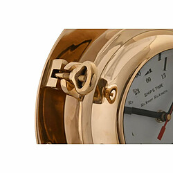 Acheter Horloge Murale DKD Home Decor Verre Doré Vintage Laiton (23 x 7 x 23 cm)