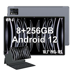 Tablette tactile - VANWIN G16(WiFi) - 10,1" - RAM 12Go - ROM 256Go-1To TF - Android 12 - Gris - WiFi6 + Bookcover