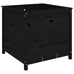 vidaXL Jardinière noir 82,5x82,5x78 cm bois massif de pin