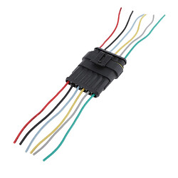 Voitures Fiche Etanches, Électrique Prise Mâle et Femelle, 14 AWG 6pin Connecteurs Etanche Electrique