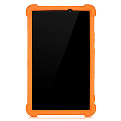 Coque en silicone avec béquille orange pour votre Huawei MatePad T8