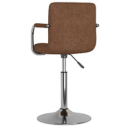 Acheter vidaXL Tabouret de bar Marron Tissu