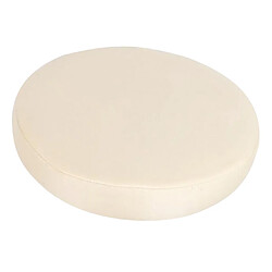 surface lisse tabouret de bar couverture ronde siège de chaise de manchon salon salon beige_33x10cm pas cher