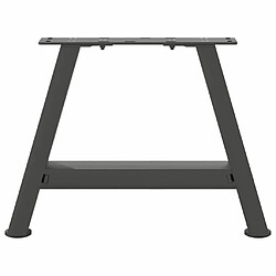 Acheter vidaXL Pieds de table basse forme de A 2 pcs anthracite 30x(30-31) cm