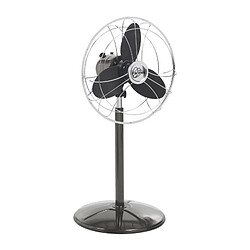 Farelek SAGUARO- Ventilateur sur pied Ø40cm 40W rétro indus anthracite et chrome