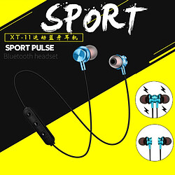 GUPBOO Casque stéréo magnétique de sport Bluetooth avec casque de sport sans fil HD Mic pour Android IOS pas cher