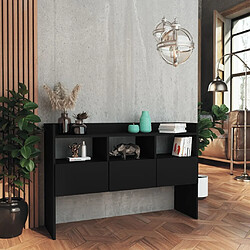 Avis Maison Chic Commode Buffet - Meuble de rangement Noir 105x30x70 cm Aggloméré -GKD73833