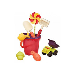 B. Toys Ensemble de Plage Rouge Sands Ahoy avec Accessoires Complets pour Enfants