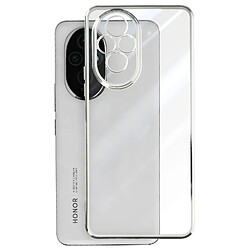 Avis Avizar Coque pour Honor 200 Dos Transparent Contour effet Chromé Argent