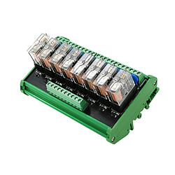 omron 8 canaux relais module huit panneaux module de carte de circuit imprimé dc 24v 10a