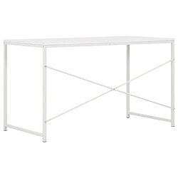 Avis vidaXL Bureau d'ordinateur Blanc 120 x 60 x 70 cm