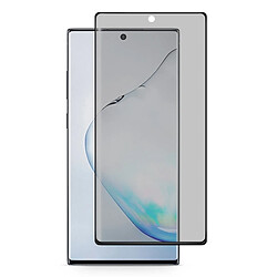 Wewoo Film de verre trempé Pour Galaxy Note 10 0.3mm 9H Dureté 3D Confidentialité Colle Edge Collé de plein écran courbéle déverrouillage des empreintes digitales n'est pas pris en charge Noir