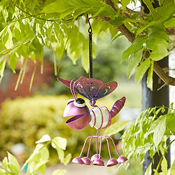 Smart Garden Insecte phosporescent en fer à suspendre violet.