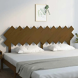 Avis Maison Chic Tête de lit scandinave,Meuble de chambre Marron miel 196x3x80,5 cm Bois massif de pin -MN65337