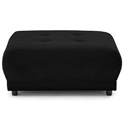 Lisa Design Amadora - pouf en velours côtelé